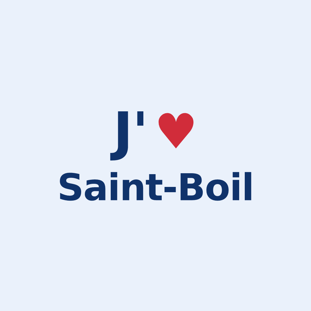 Sticker personnalisé Saint-Boil — design J'aime Saint-Boil