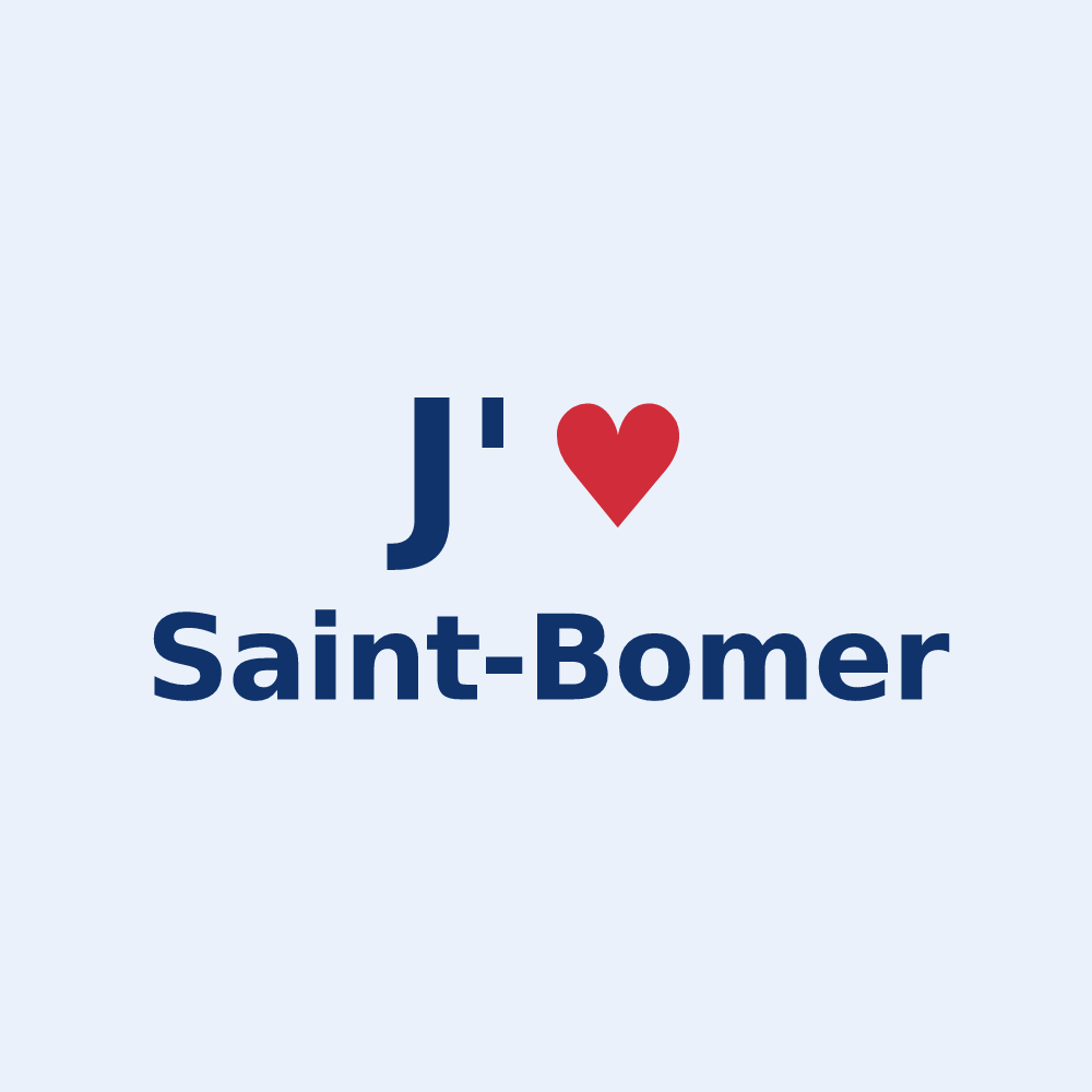 Sticker personnalisé Saint-Bomer — design J'aime Saint-Bomer