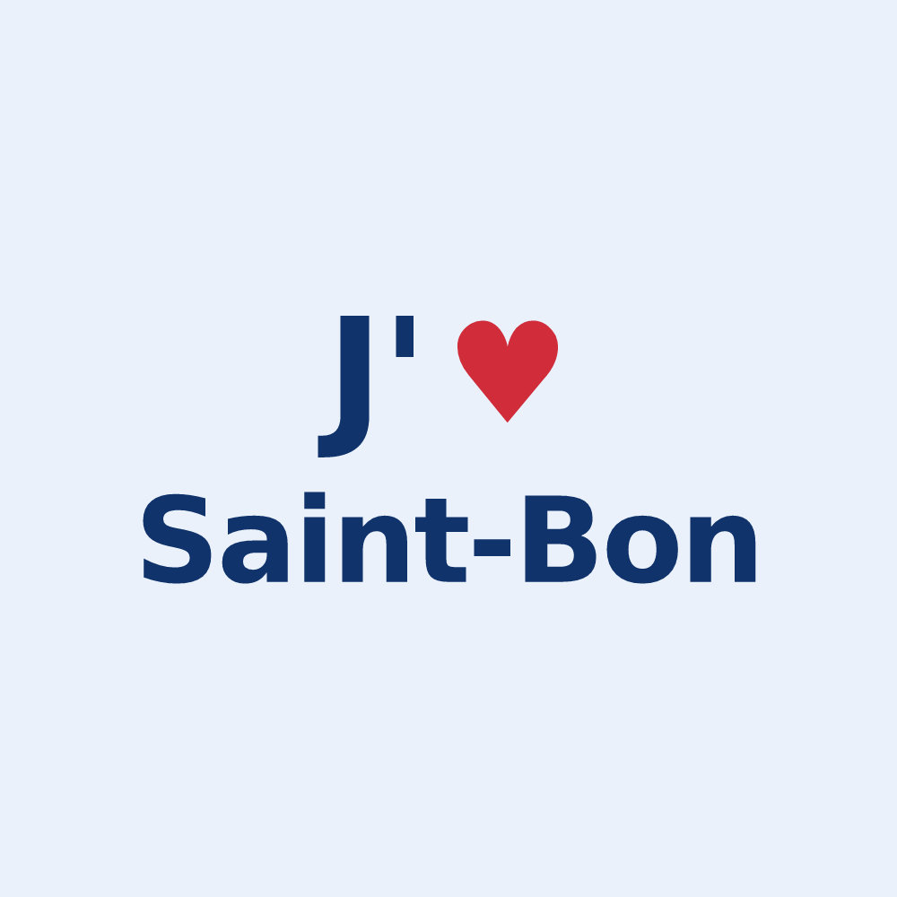 Sticker personnalisé Saint-Bon — design J'aime Saint-Bon