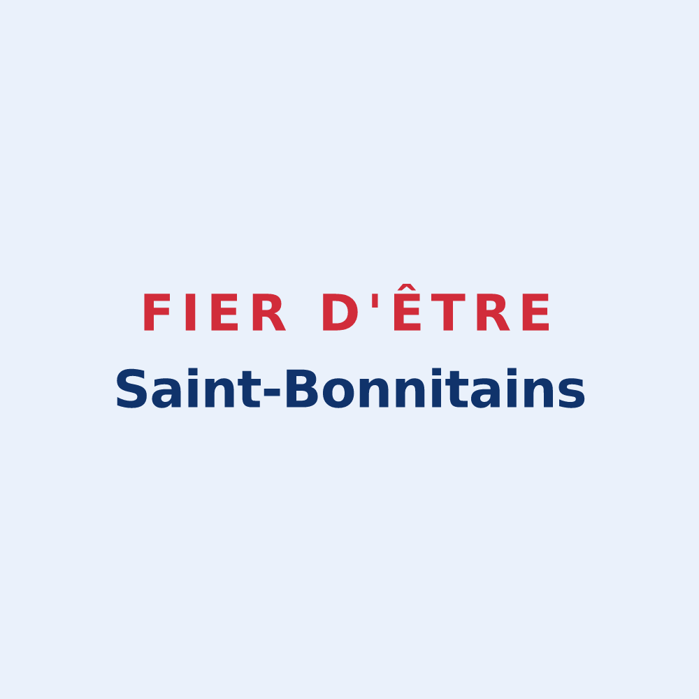 Sticker « Fier d'être Saint-Bonnitains » — design pour Saint-Bonnet-de-Four