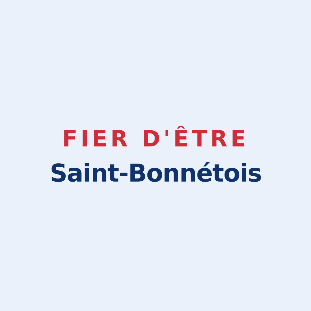 Sticker « Fier d'être Saint-Bonnétois » — design pour Saint-Bonnet-de-Rochefort