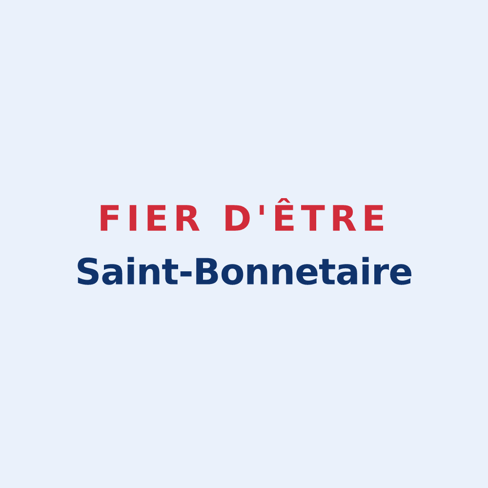 Sticker « Fier d'être Saint-Bonnetaire » — design pour Saint-Bonnet-les-Oules