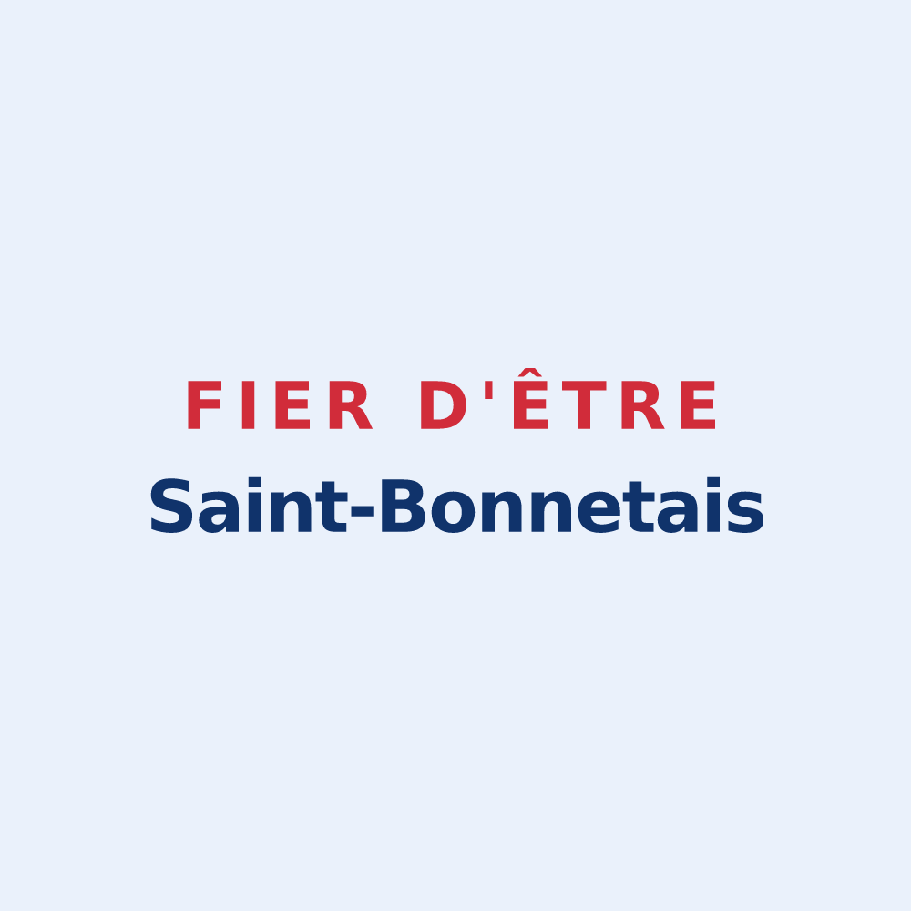 Sticker « Fier d'être Saint-Bonnetais » — design pour Saint-Bonnet-sur-Gironde