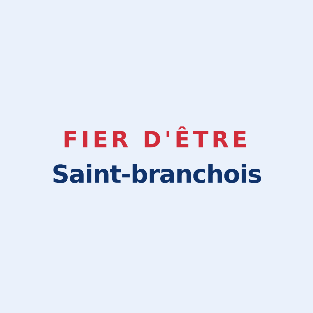 Sticker « Fier d'être Saint-branchois » — design pour Saint-Branchs