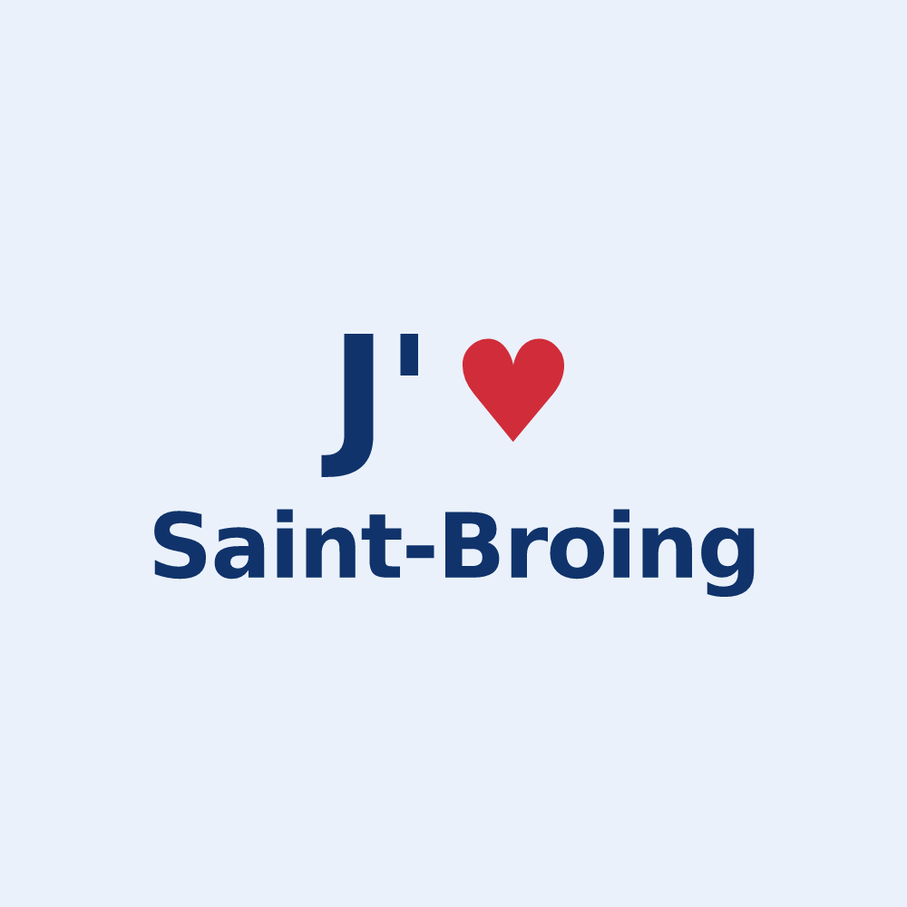 Sticker personnalisé Saint-Broing — design J'aime Saint-Broing
