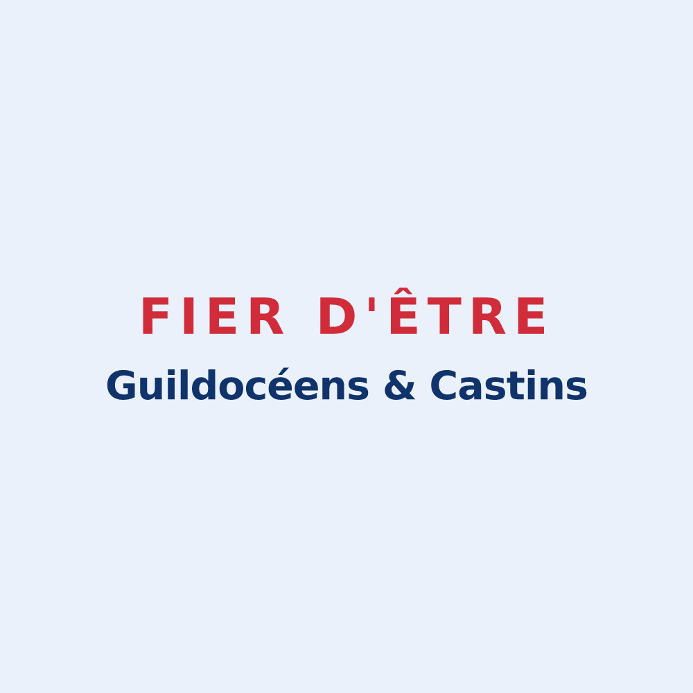 Sticker « Fier d'être Guildocéens & Castins » — design pour Saint-Cast-le-Guildo