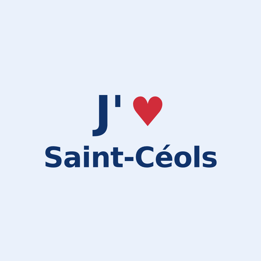 Sticker personnalisé Saint-Céols — design J'aime Saint-Céols
