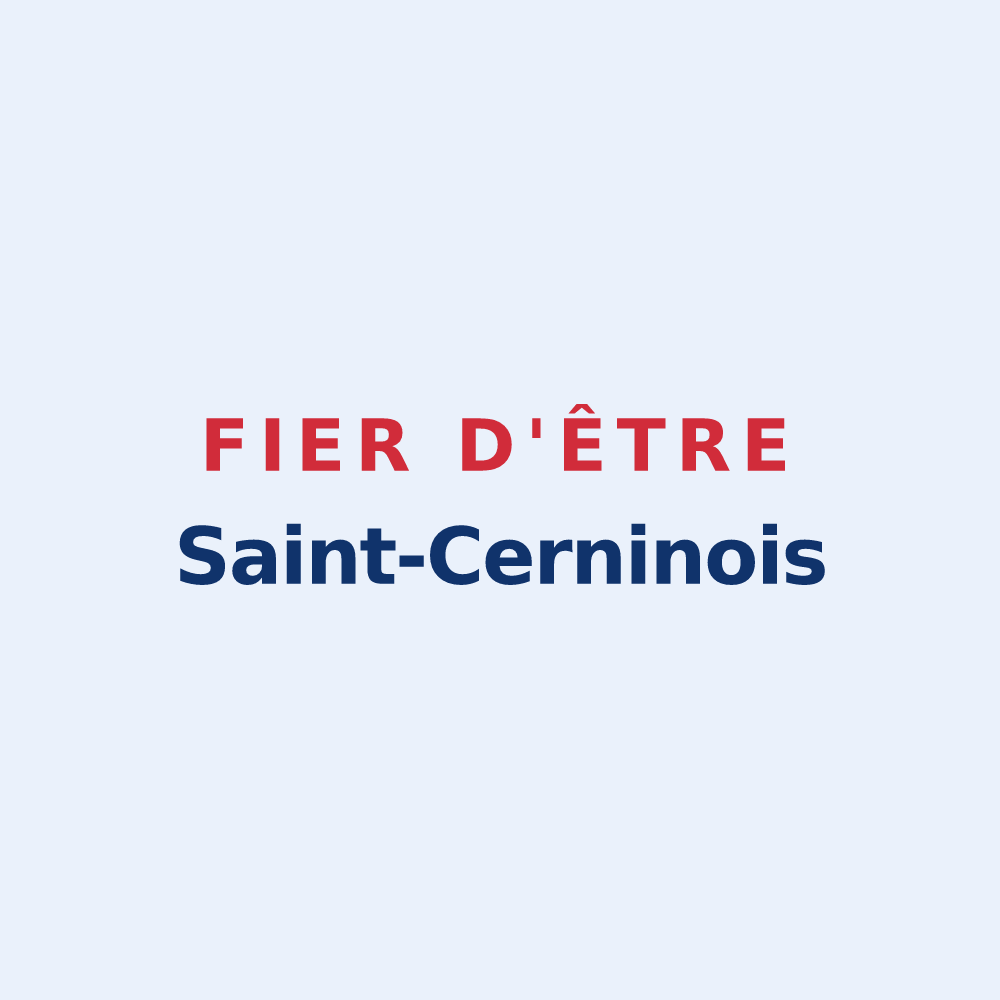 Sticker « Fier d'être Saint-Cerninois » — design pour Saint-Cernin-de-Larche