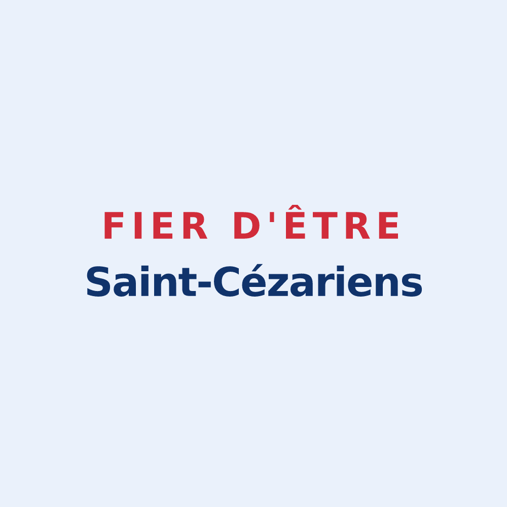 Sticker « Fier d'être Saint-Cézariens » — design pour Saint-Cézaire-sur-Siagne