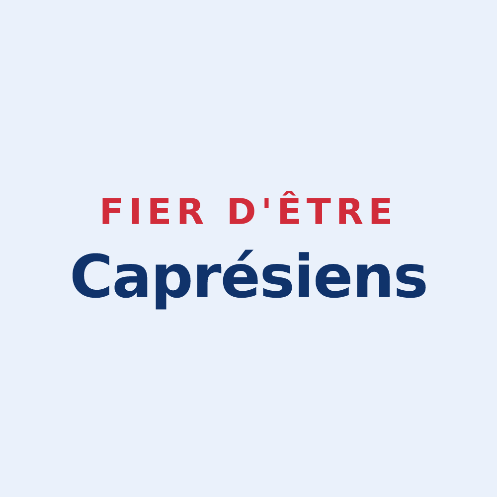 Sticker « Fier d'être Caprésiens » — design pour Saint-Chabrais