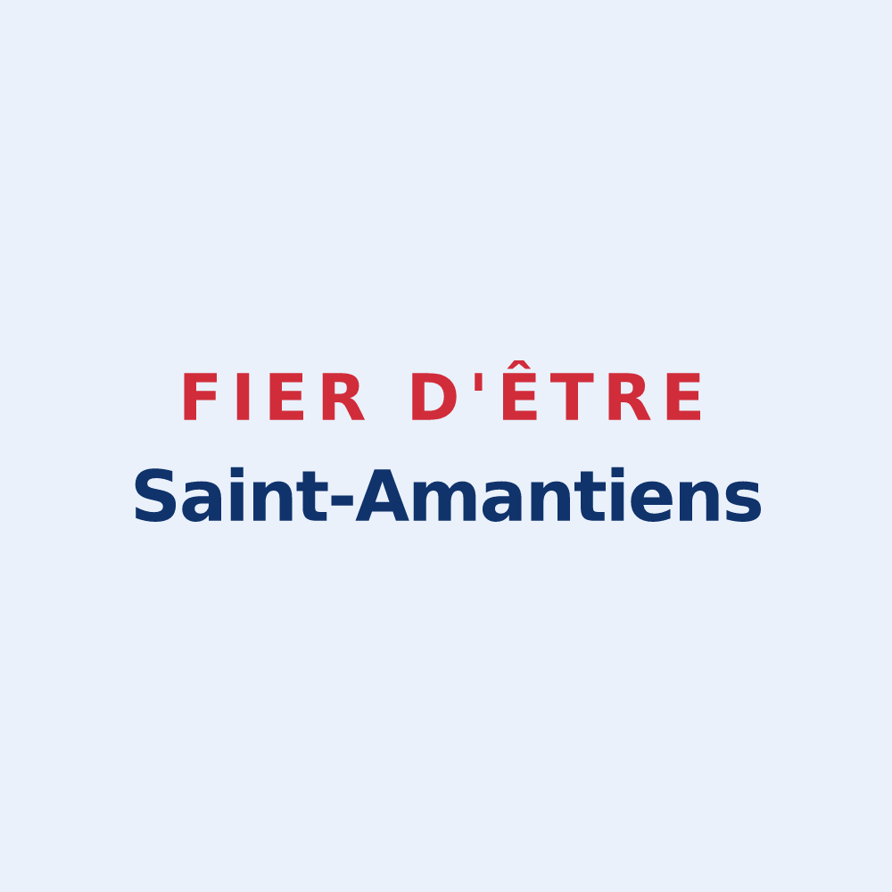 Sticker « Fier d'être Saint-Amantiens » — design pour Saint-Chamant
