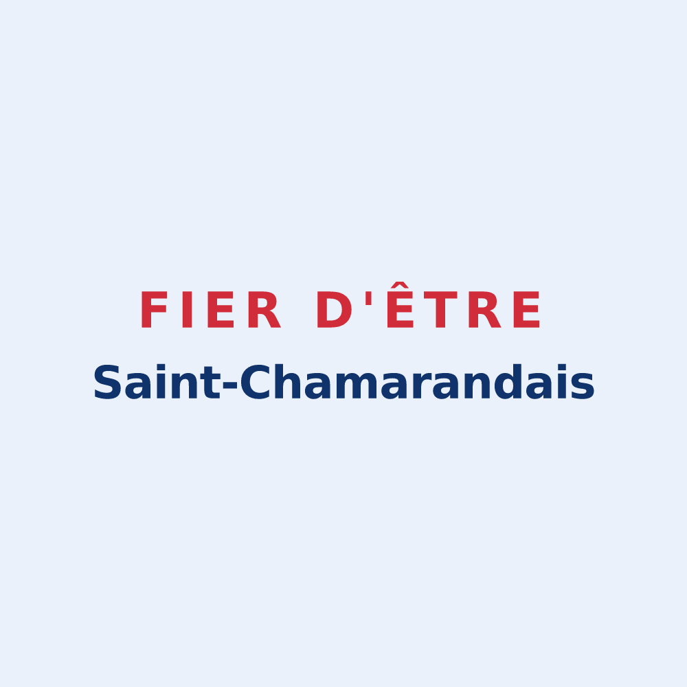 Sticker « Fier d'être Saint-Chamarandais » — design pour Saint-Chamarand