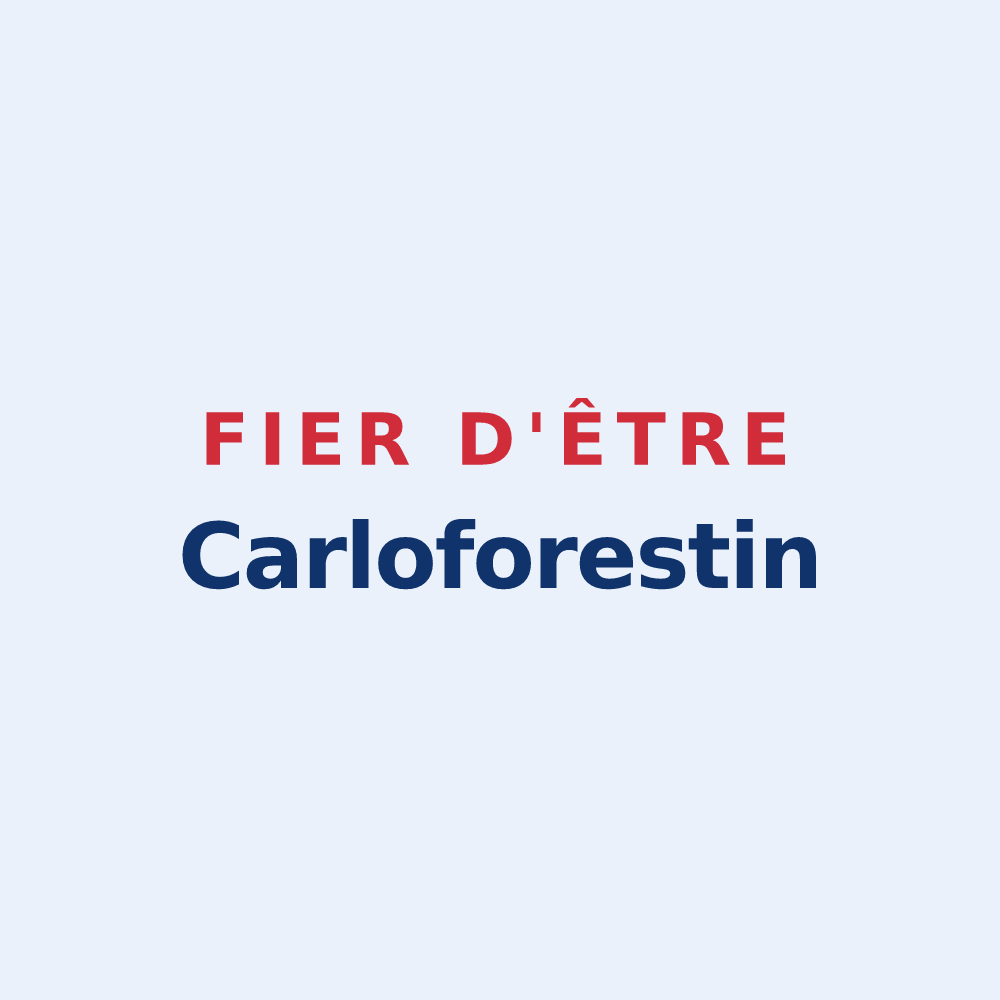 Sticker « Fier d'être Carloforestin » — design pour Saint-Charles-la-Forêt