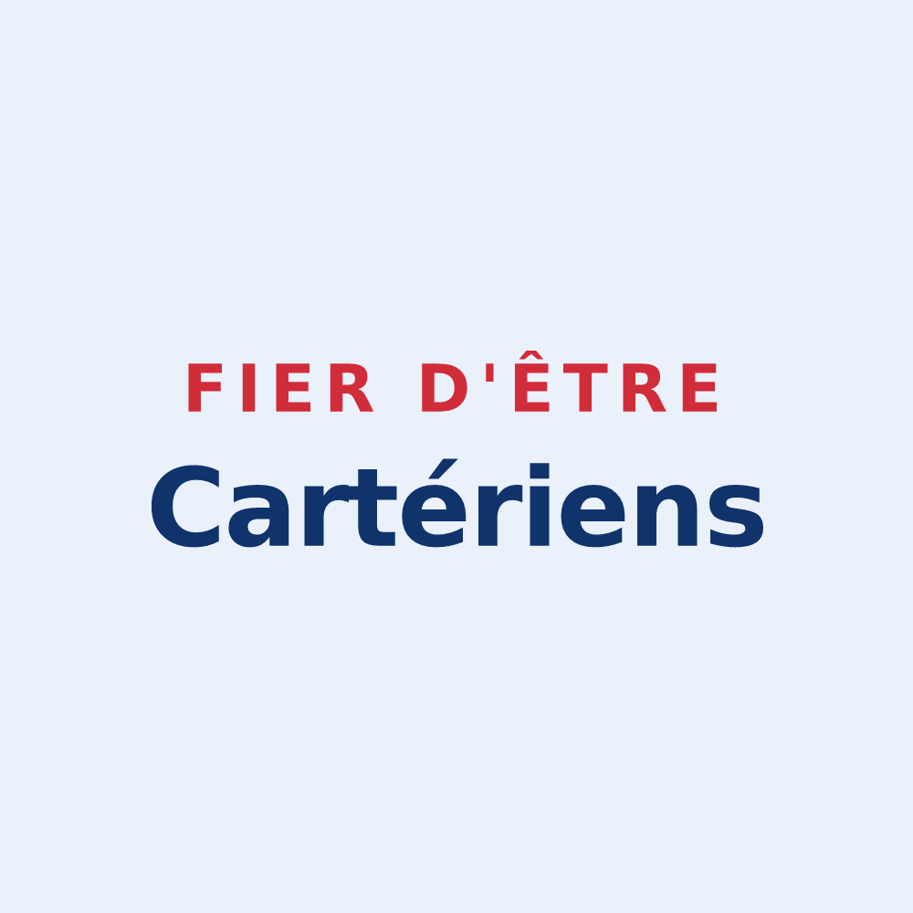 Sticker « Fier d'être Cartériens » — design pour Saint-Chartier