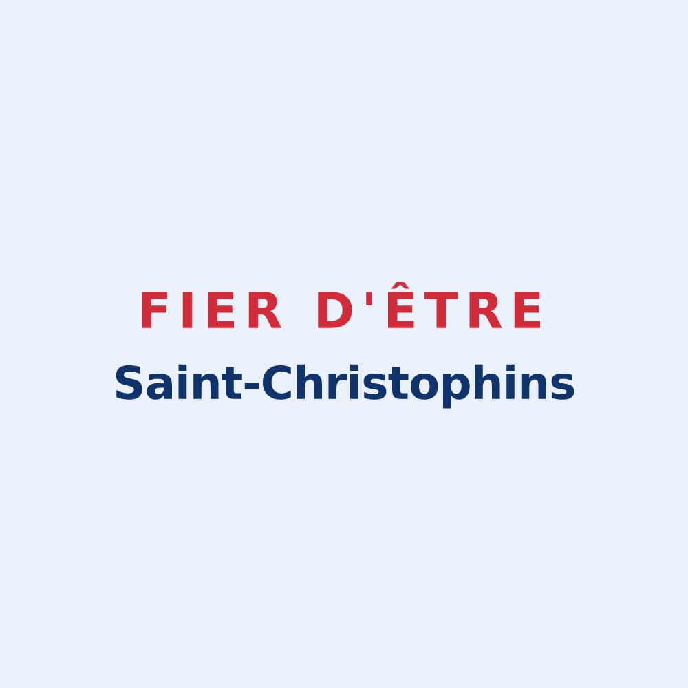 Sticker « Fier d'être Saint-Christophins » — design pour Saint-Christaud