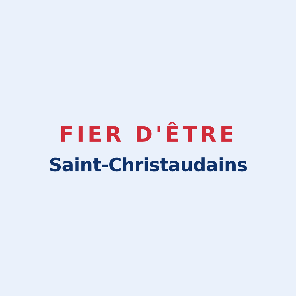 Sticker « Fier d'être Saint-Christaudains » — design pour Saint-Christaud