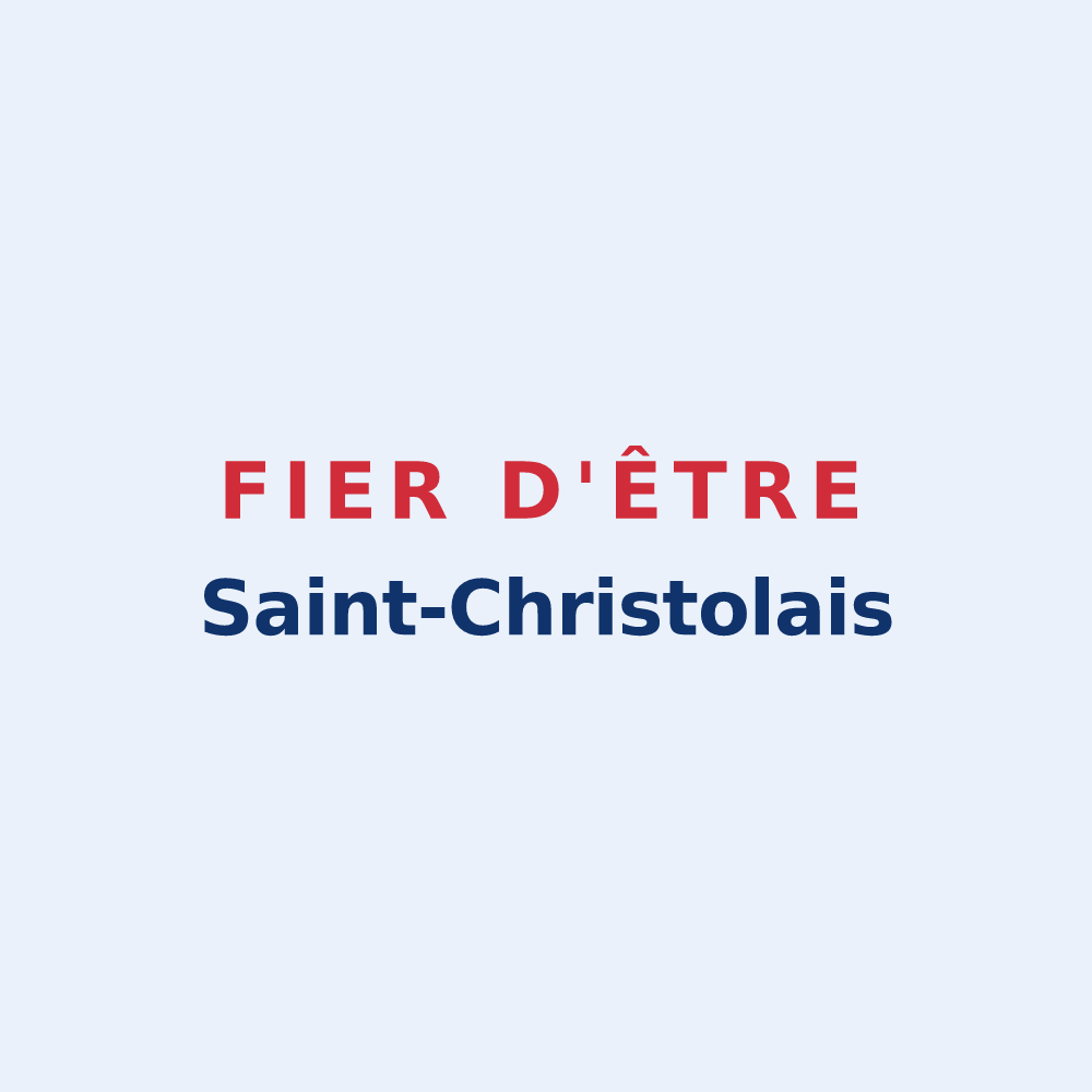 Sticker « Fier d'être Saint-Christolais » — design pour Saint-Christol