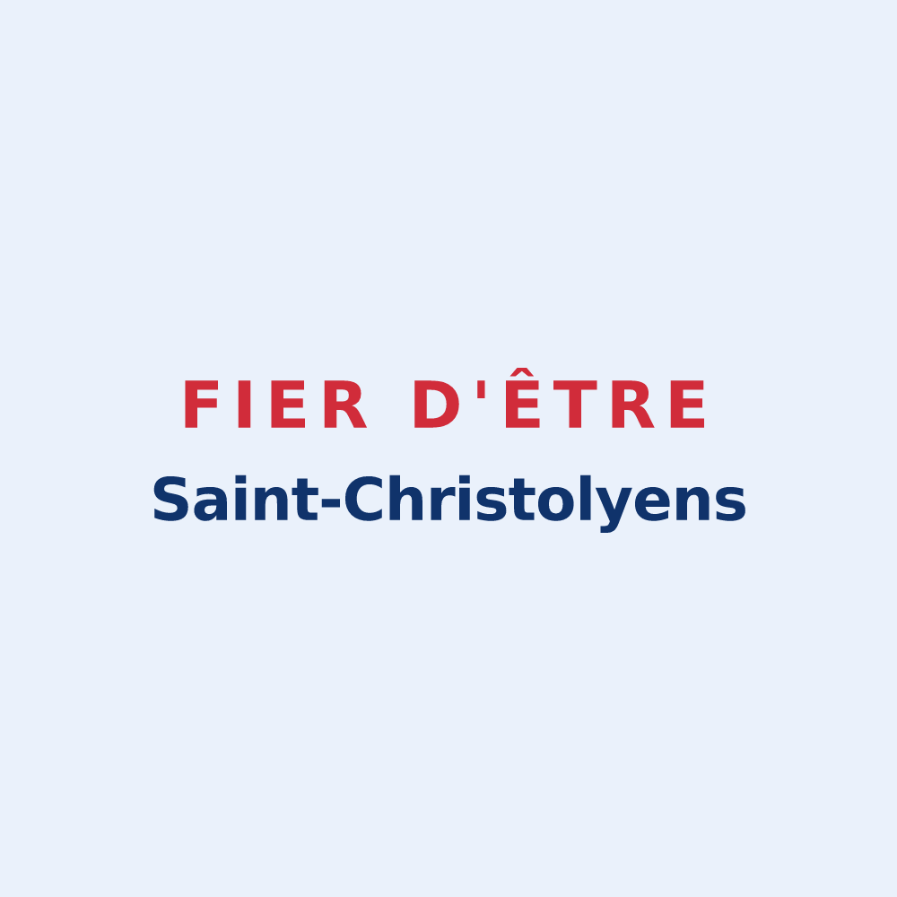 Sticker « Fier d'être Saint-Christolyens » — design pour Saint-Christoly-Médoc