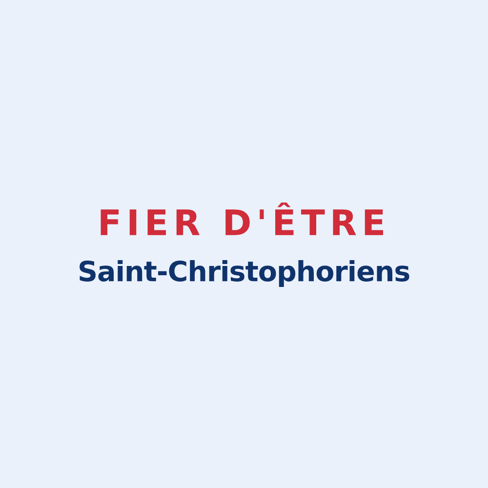 Sticker « Fier d'être Saint-Christophoriens » — design pour Saint-Christophe