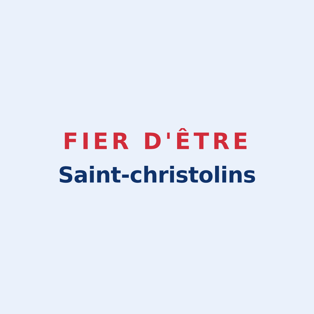 Sticker « Fier d'être Saint-christolins » — design pour Saint-Christophe