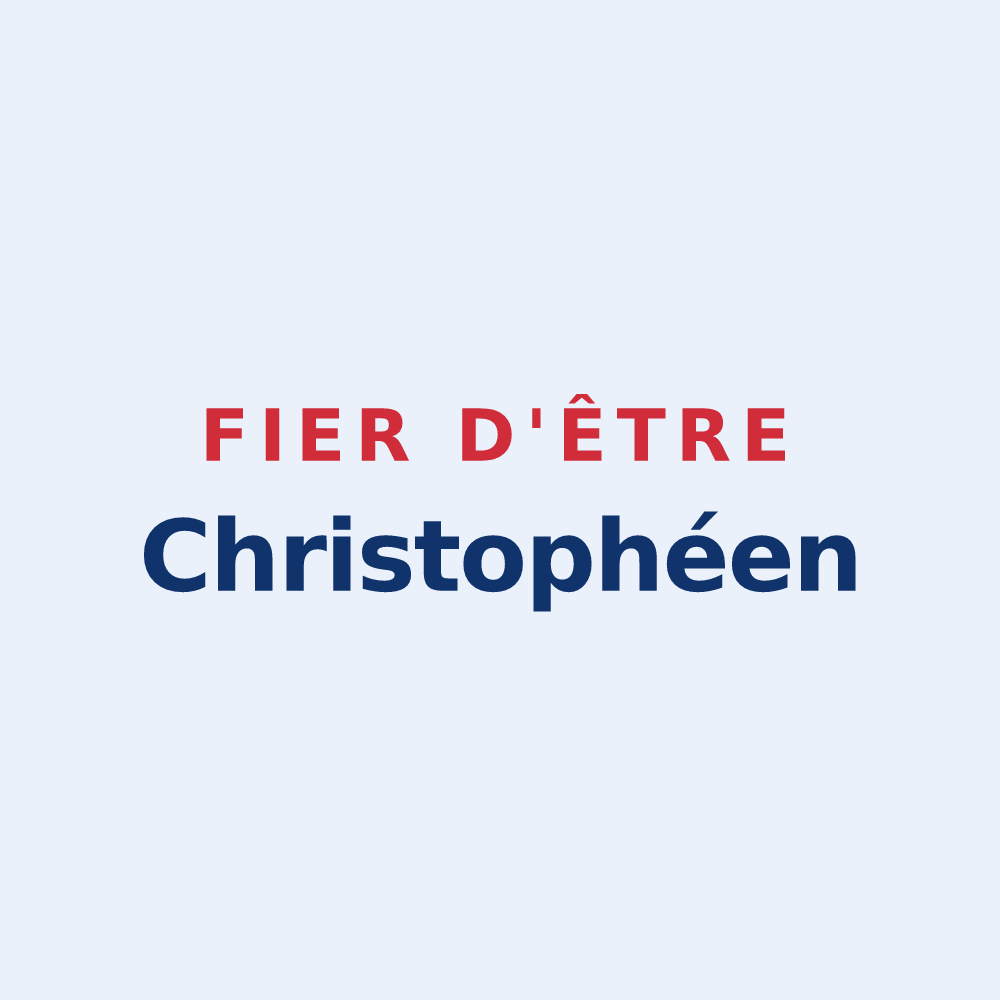 Sticker « Fier d'être Christophéen » — design pour Saint-Christophe-des-Bois