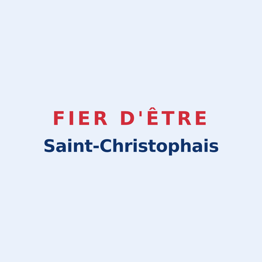 Sticker « Fier d'être Saint-Christophais » — design pour Saint-Christophe-du-Foc