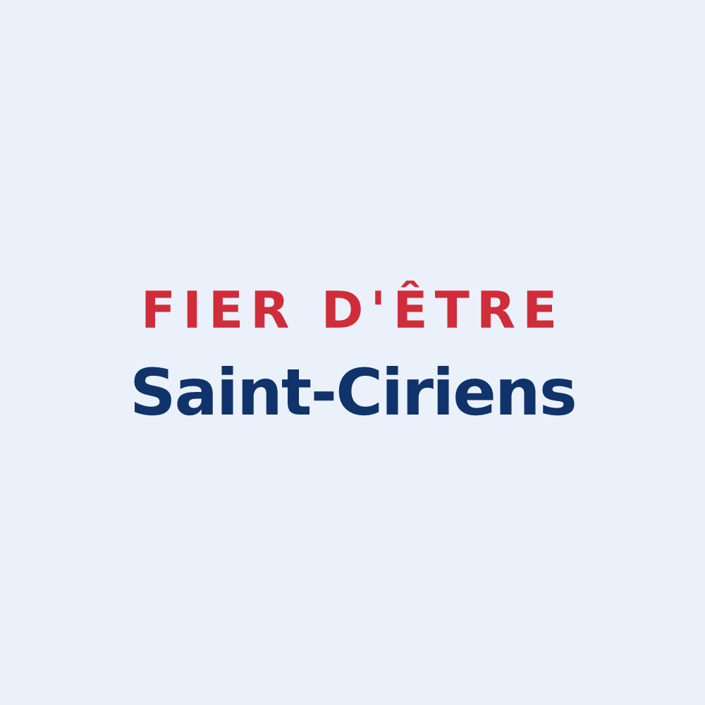 Sticker « Fier d'être Saint-Ciriens » — design pour Saint-Ciers-Champagne
