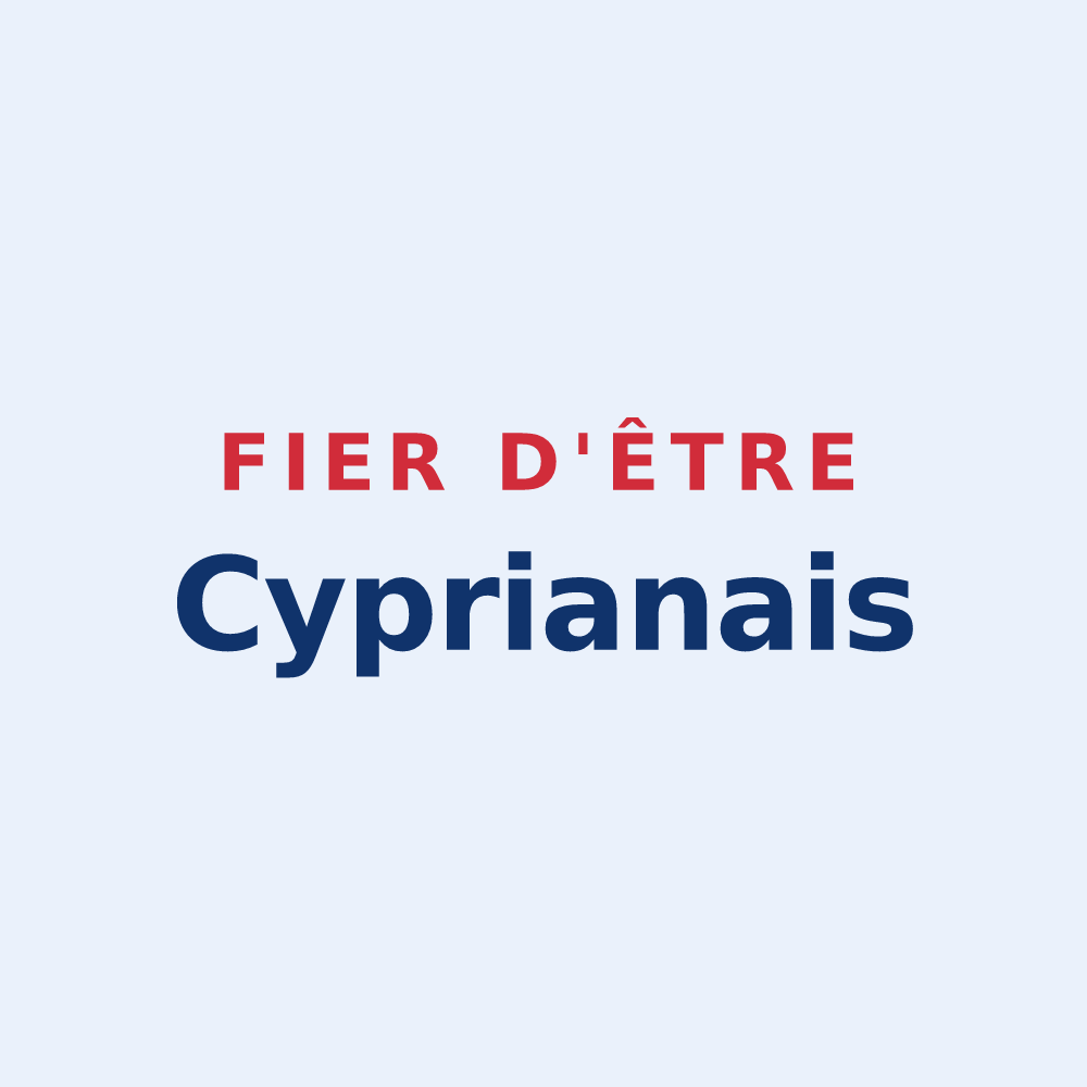 Sticker « Fier d'être Cyprianais » — design pour Saint-Civran