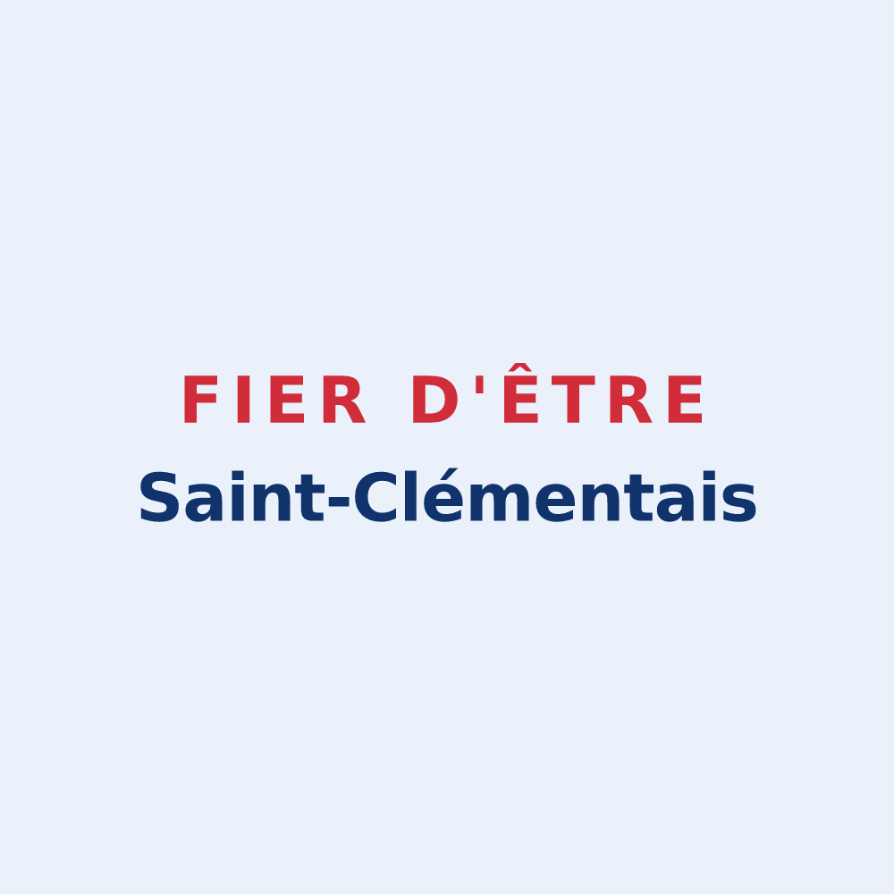 Sticker « Fier d'être Saint-Clémentais » — design pour Saint-Clément