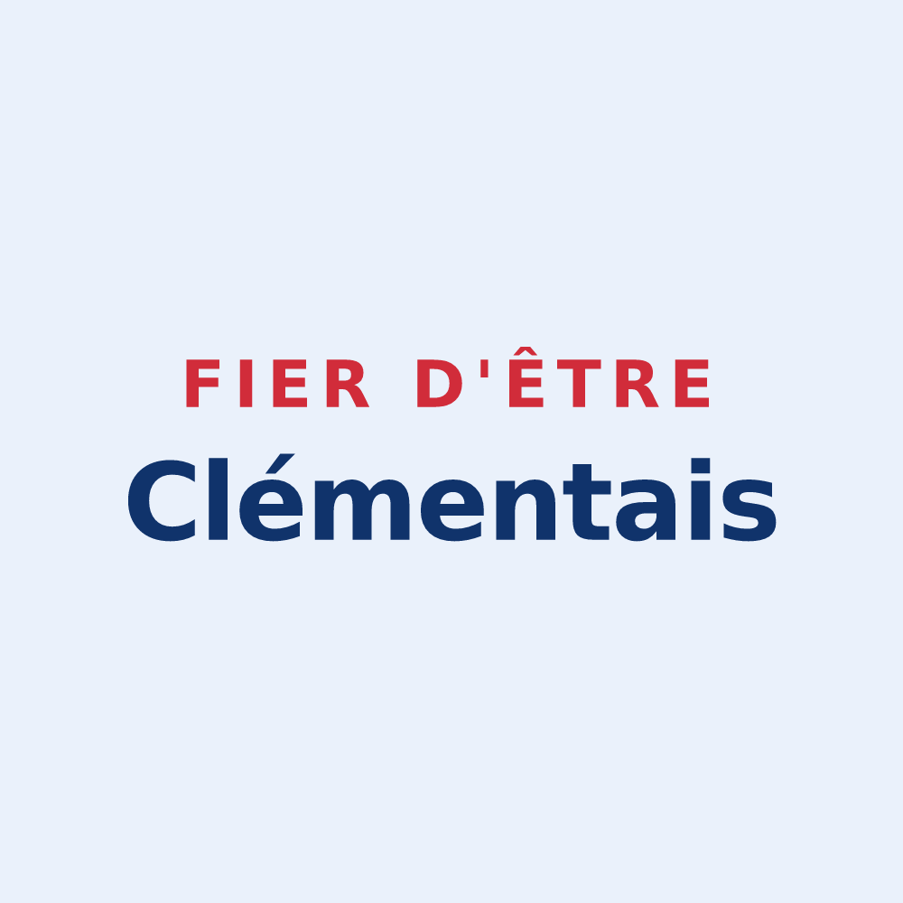 Sticker « Fier d'être Clémentais » — design pour Saint-Clément-de-la-Place