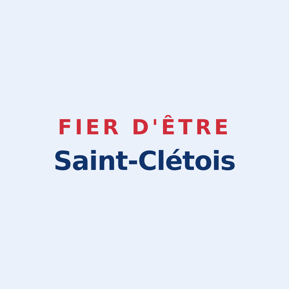 Sticker « Fier d'être Saint-Clétois » — design pour Saint-Clet