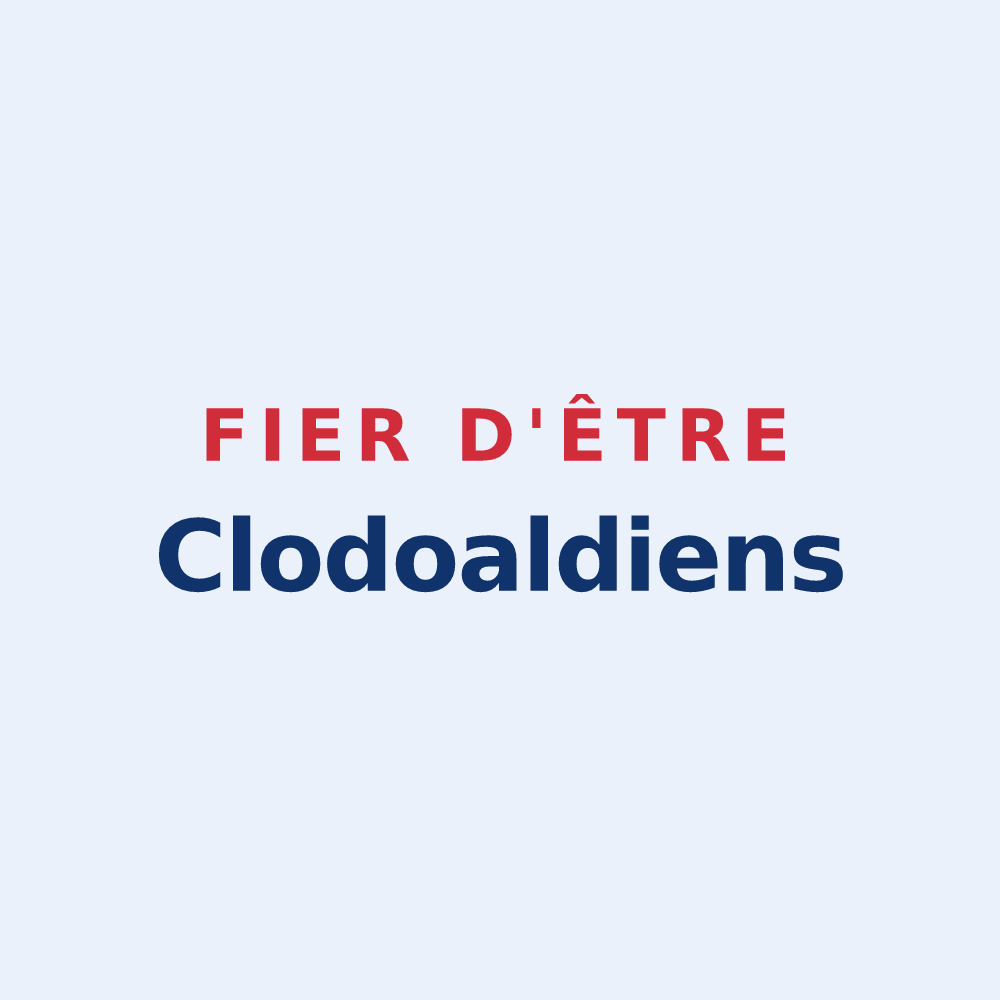 Sticker « Fier d'être Clodoaldiens » — design pour Saint-Cloud