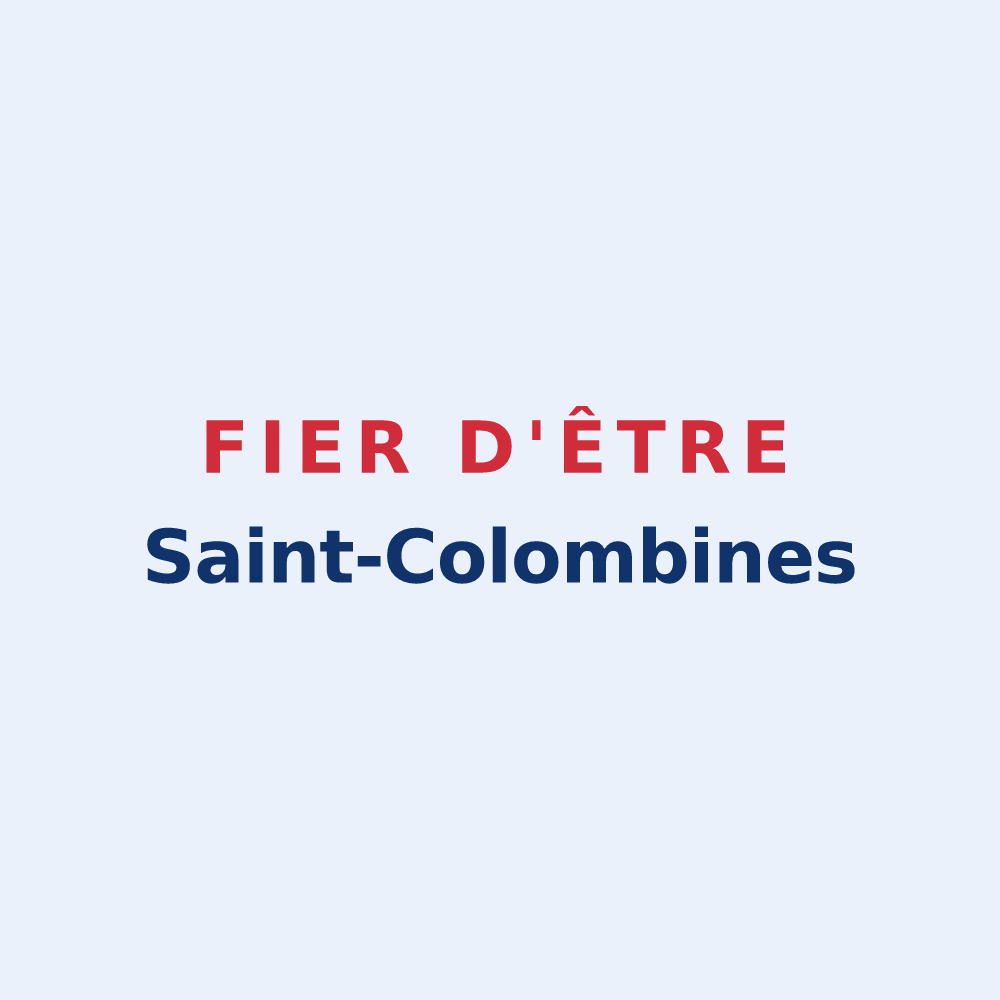 Sticker « Fier d'être Saint-Colombines » — design pour Saint-Colomb-de-Lauzun