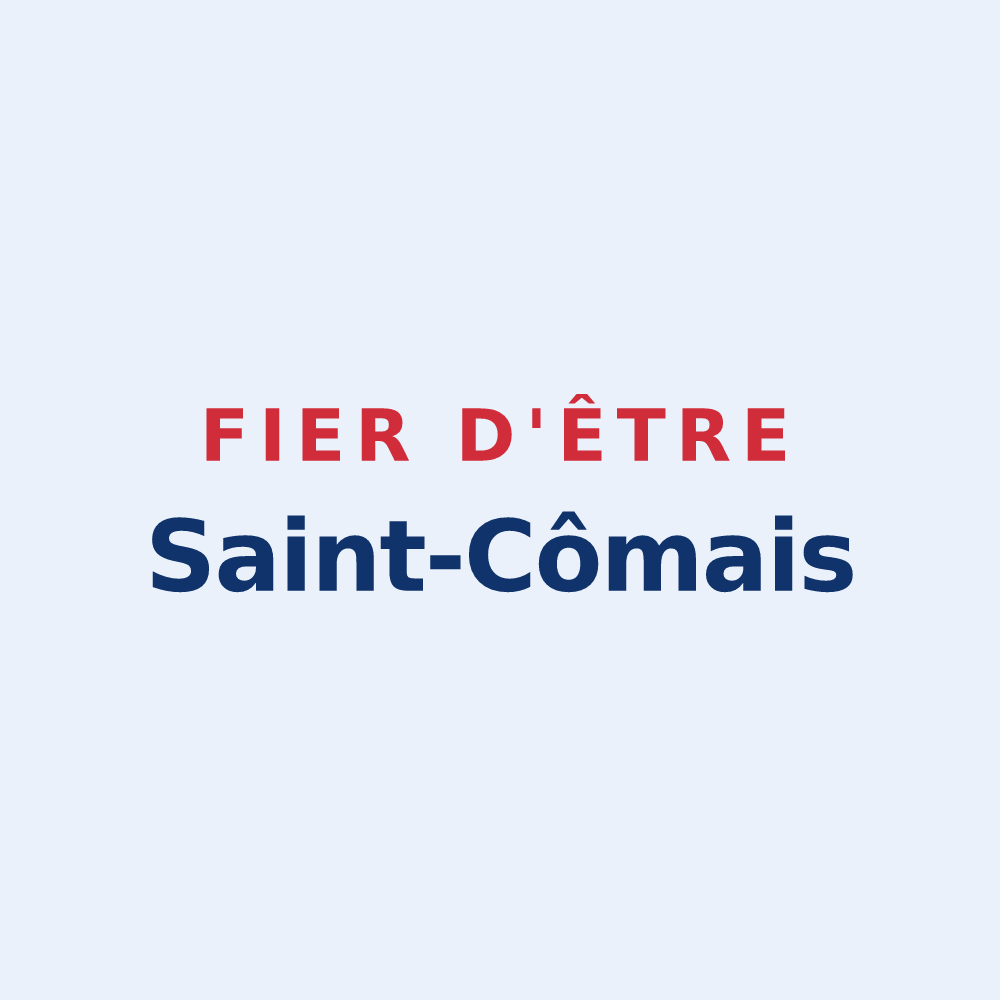 Sticker « Fier d'être Saint-Cômais » — design pour Saint-Côme
