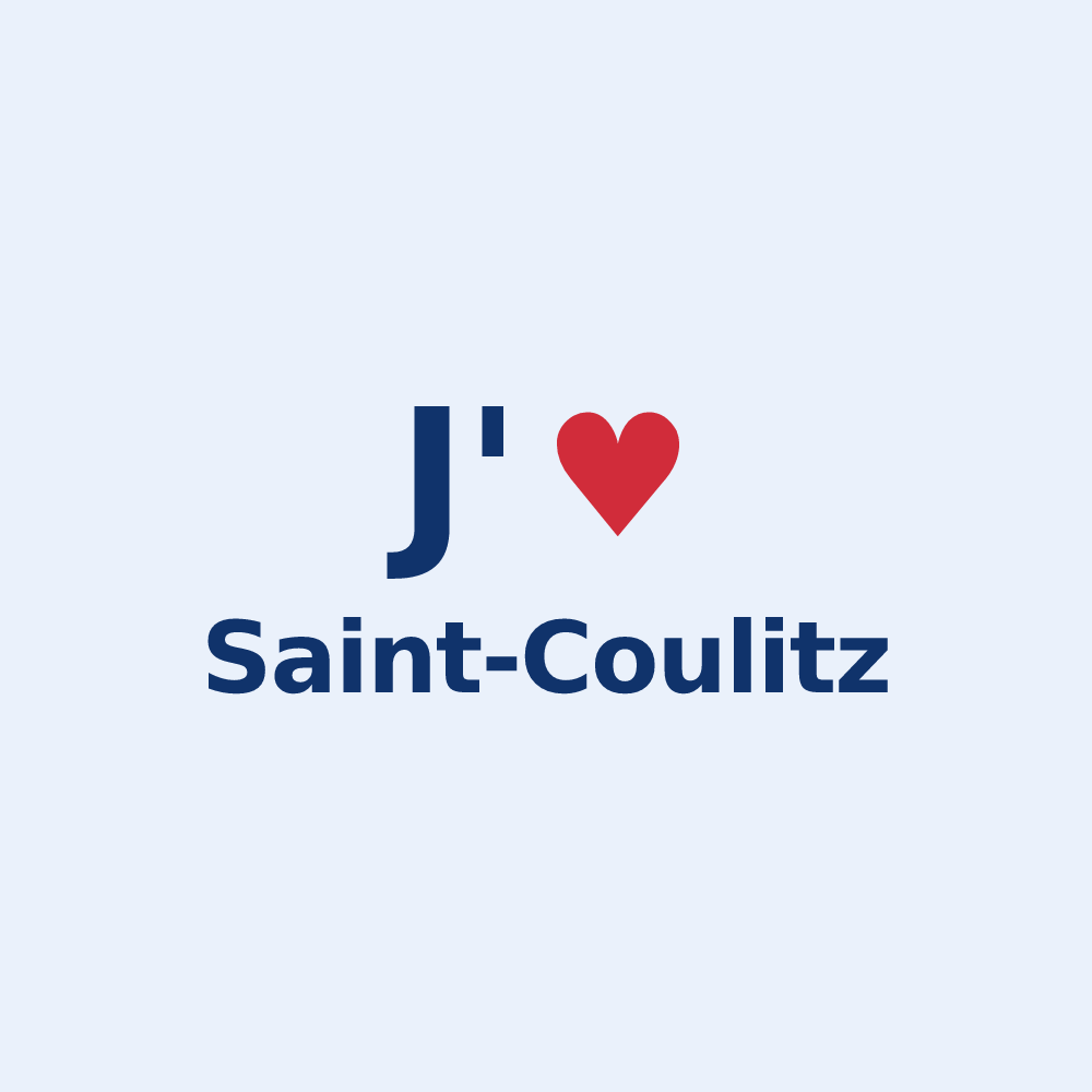 Sticker personnalisé Saint-Coulitz — design J'aime Saint-Coulitz