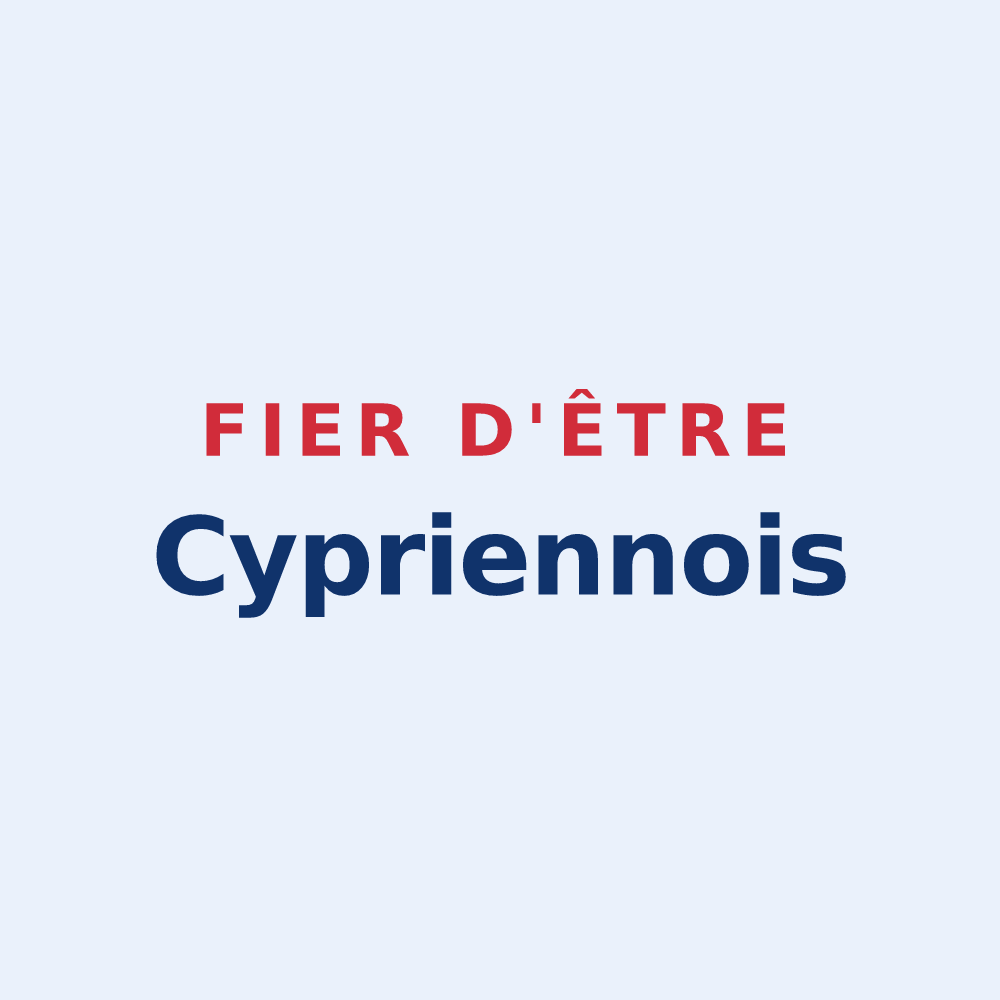 Sticker « Fier d'être Cypriennois » — design pour Saint-Cyprien