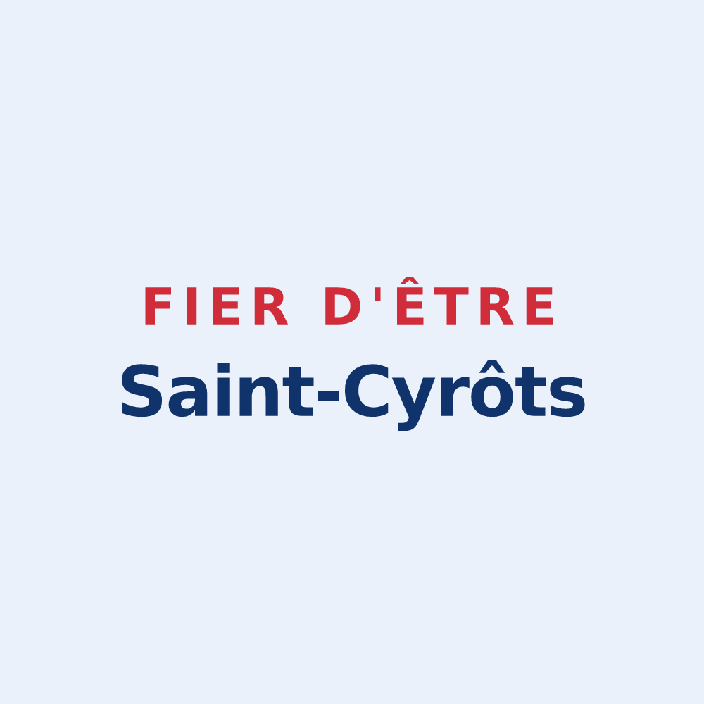 Sticker « Fier d'être Saint-Cyrôts » — design pour Saint-Cyr-au-Mont-d'Or