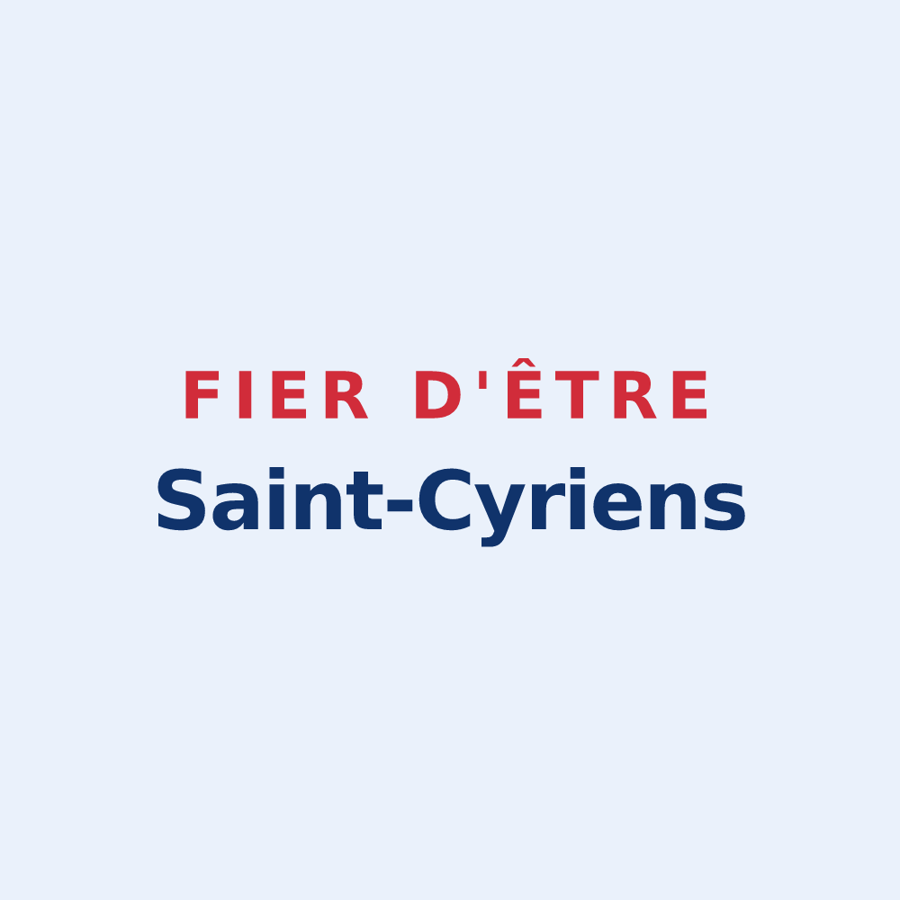 Sticker « Fier d'être Saint-Cyriens » — design pour Saint-Cyr-la-Lande