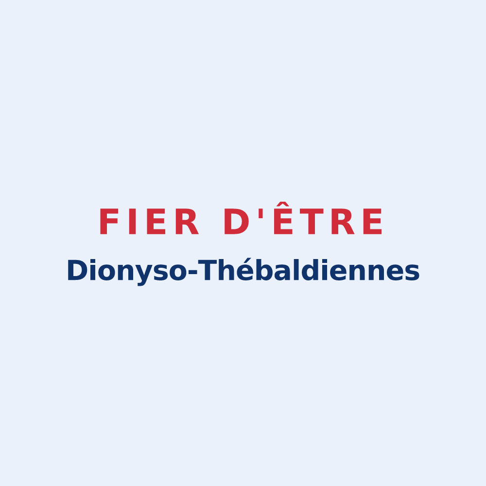 Sticker « Fier d'être Dionyso-Thébaldiennes » — design pour Saint-Denis-le-Thiboult
