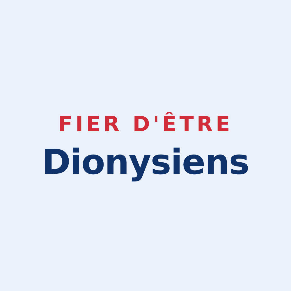Sticker « Fier d'être Dionysiens » — design pour Saint-Denis-lès-Rebais