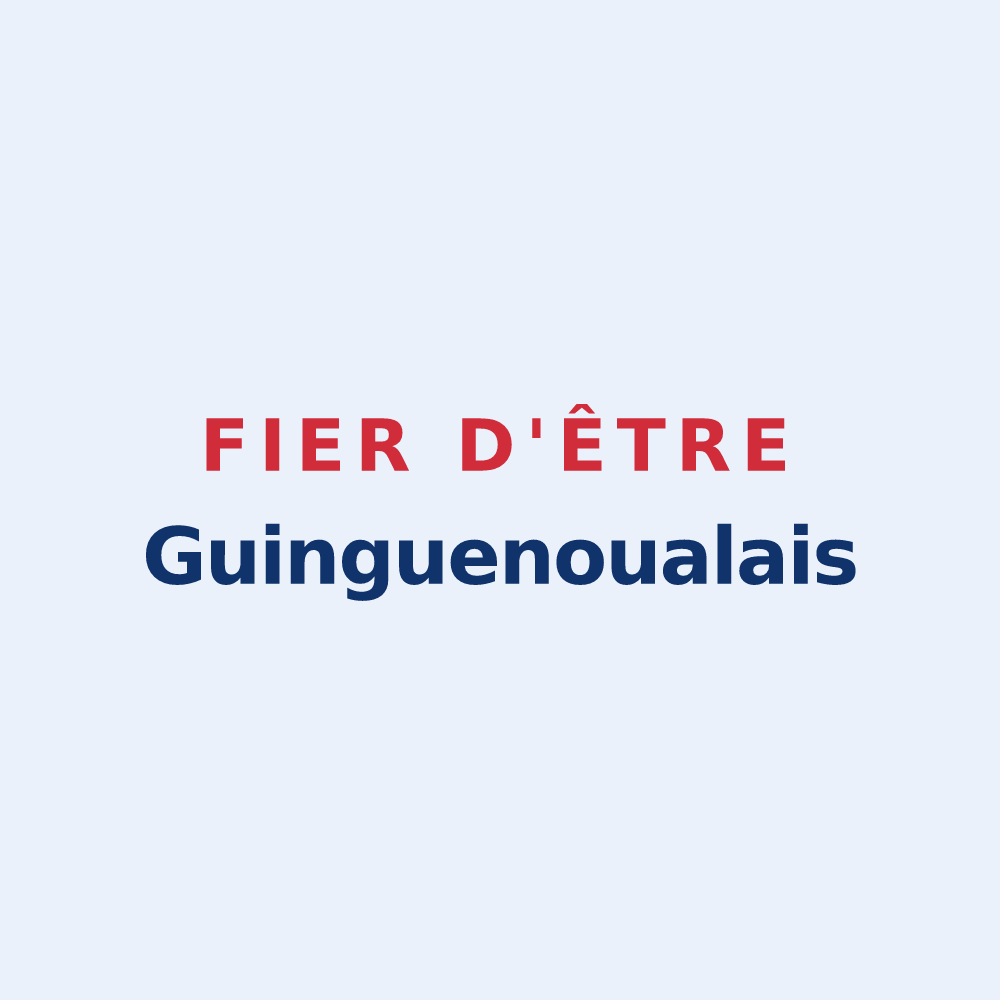 Sticker « Fier d'être Guinguenoualais » — design pour Saint-Denoual
