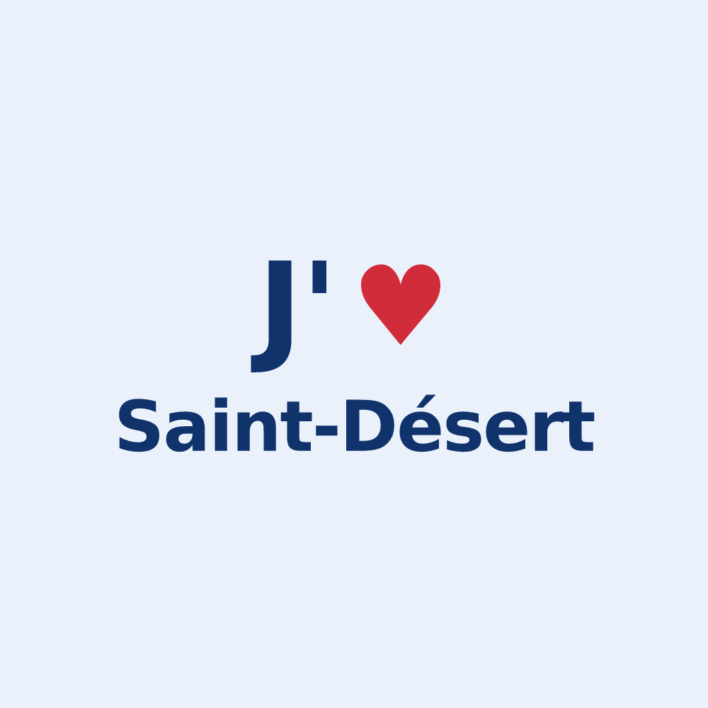 Sticker personnalisé Saint-Désert — design J'aime Saint-Désert