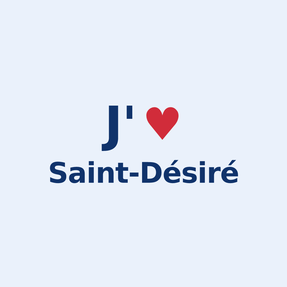 Sticker personnalisé Saint-Désiré — design J'aime Saint-Désiré