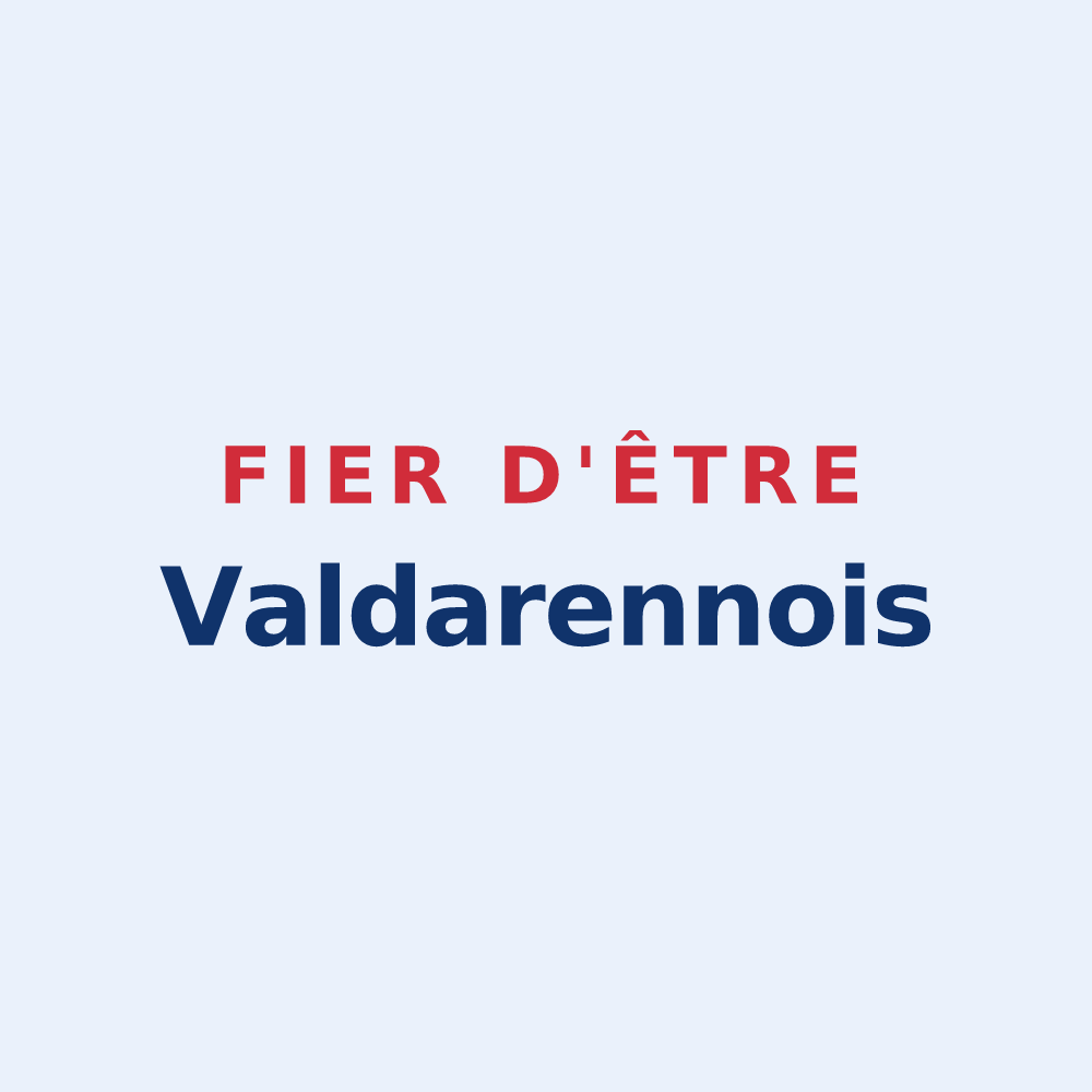 Sticker « Fier d'être Valdarennois » — design pour Saint-Didier