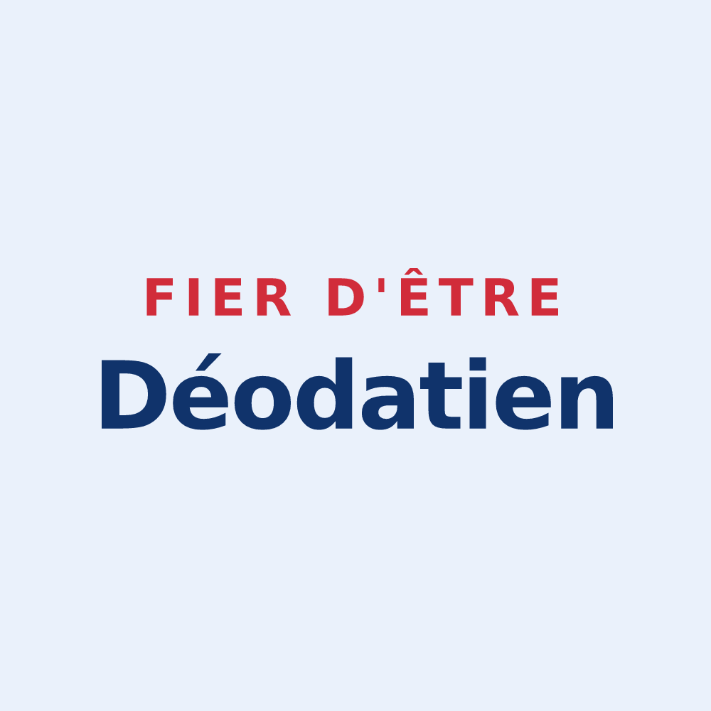 Sticker « Fier d'être Déodatien » — design pour Saint-Didier