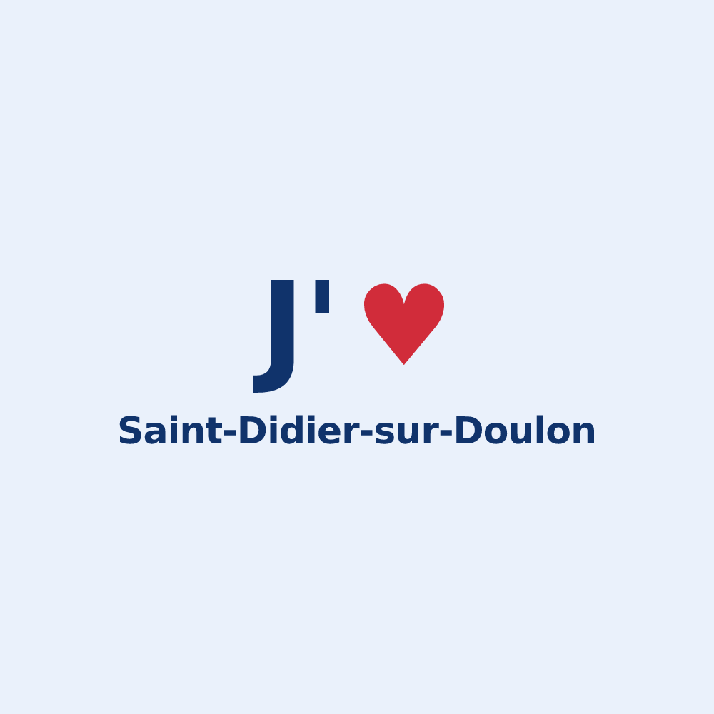 Sticker personnalisé Saint-Didier-sur-Doulon — design J'aime Saint-Didier-sur-Doulon