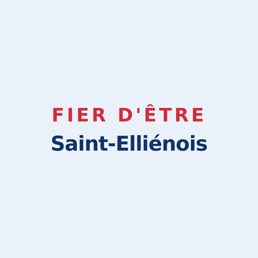 Sticker « Fier d'être Saint-Elliénois » — design pour Saint-Ellier-du-Maine