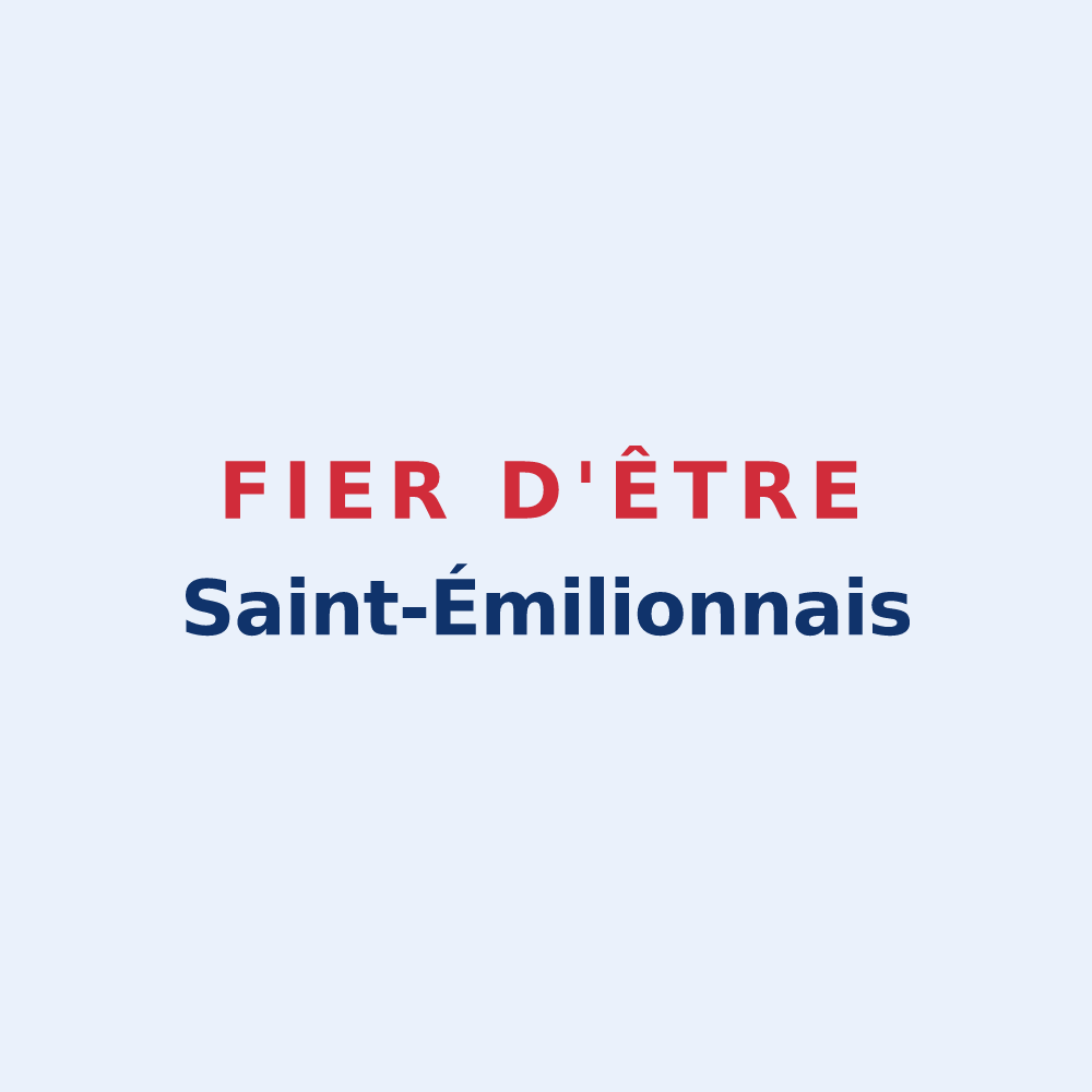 Sticker « Fier d'être Saint-Émilionnais » — design pour Saint-Émilion