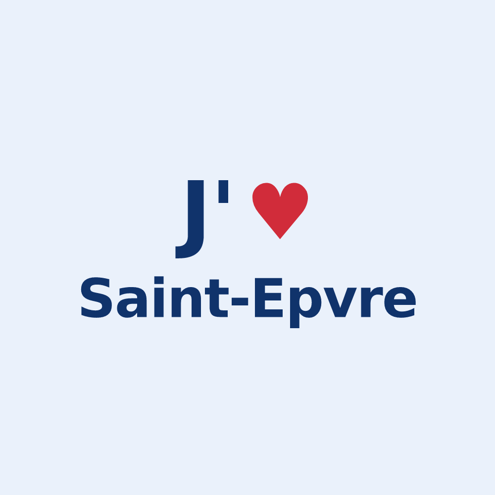 Sticker personnalisé Saint-Epvre — design J'aime Saint-Epvre