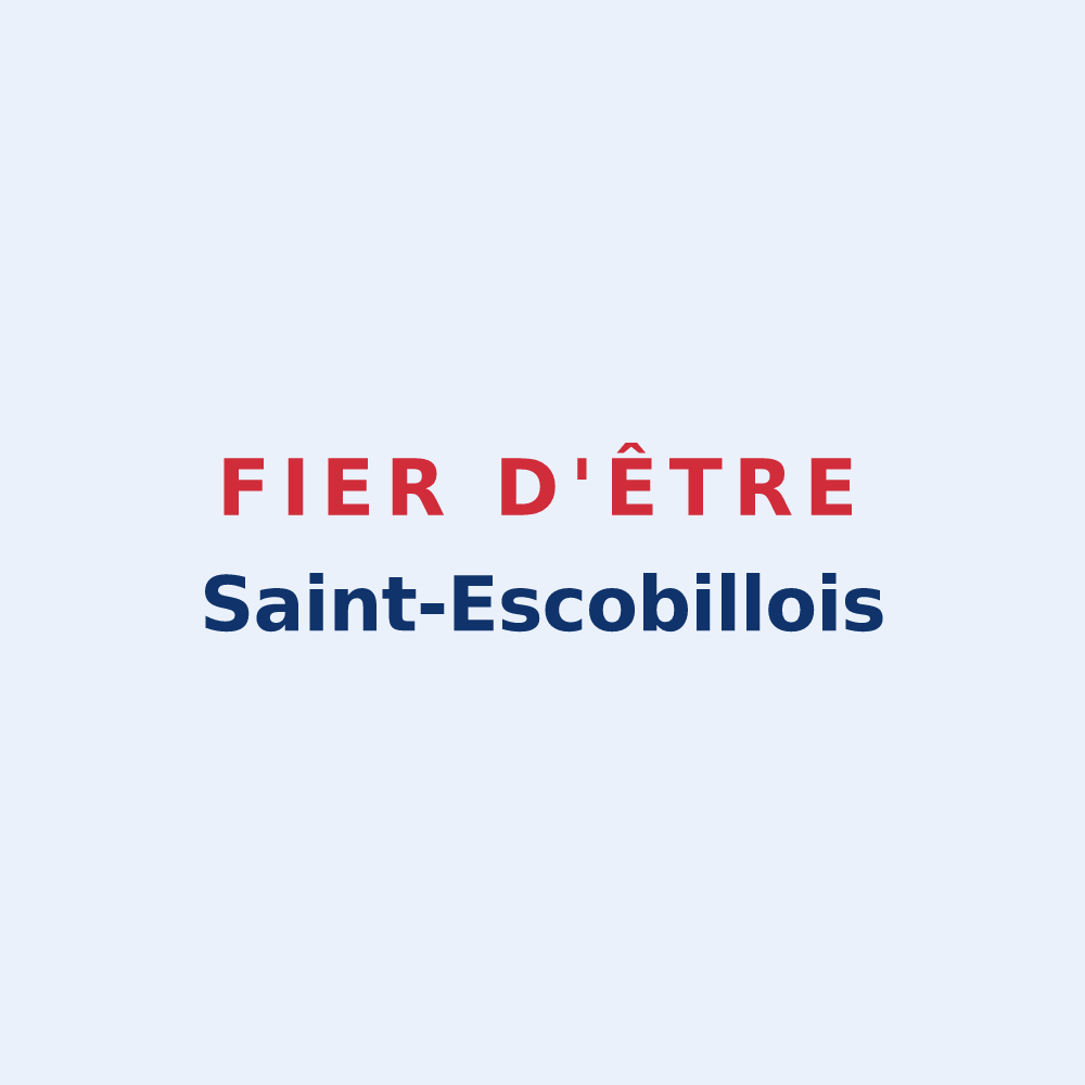 Sticker « Fier d'être Saint-Escobillois » — design pour Saint-Escobille